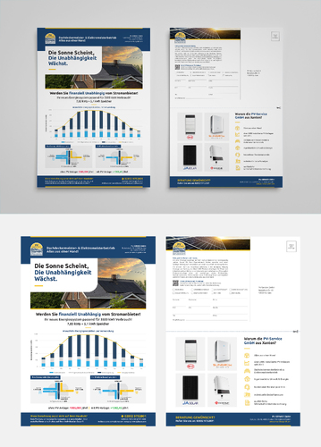 Flyer für Photovoltaikanlagen
