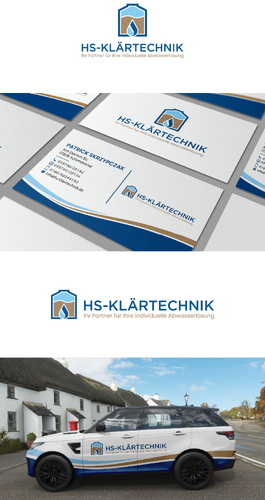 Logo & Visitenkarte für vollbiologische Kleinkläranlagen